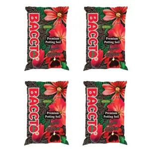 Michigan Peat General All Purpose Premium Potting Soil w/Perlite, 25lbs (4 Pack)