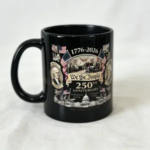 USA 250th Anniversary Ceramic Classic Coffee Mug, 250 Anniversarys Coffee Mug, Commemorative Semiquincentennial United States Coffee Cup,1776-2026 U.S. Independence Anniversarys, USA Pride Mug for Patriots Collectors & Father's Day Gift