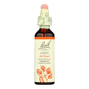 Bach Flower Remedies Essence Aspen - Relieve Anxiety and Fear - 0.7 Fl Oz