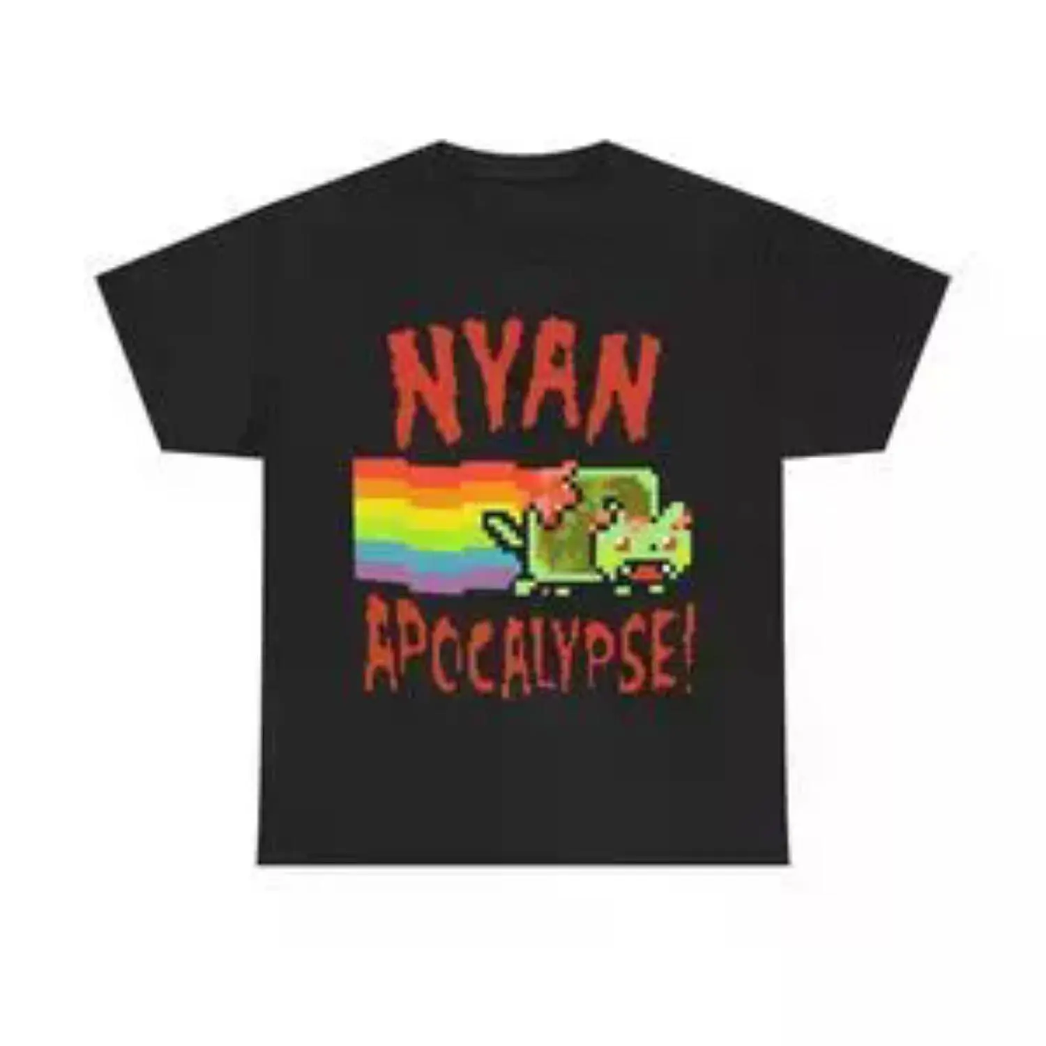 Nyan Cat Apocalypse Unisex Crew Neck Tee for All