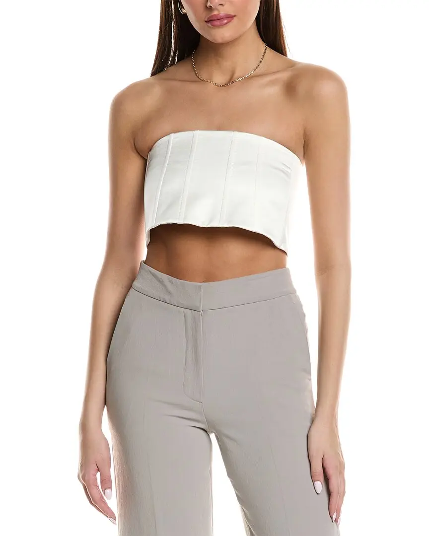 Brunello Cucinelli Silk-Blend Bandeau Top