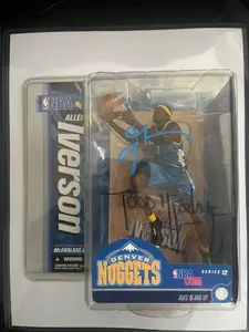 RARE DUAL SIGNED ALLEN IVERSON FIGURE BY IVERSON AND TODD MCFARLANE