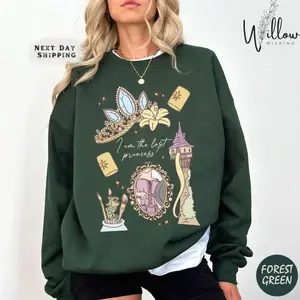 Adult & Youth Shirt Lost Princess Tangled Inspired Shirt Vintage Castle Fairytale Pullover Cozy Theme Park Crewneck Gift for Birthday HJFUS, Graphic shirt, Gift Birthday
