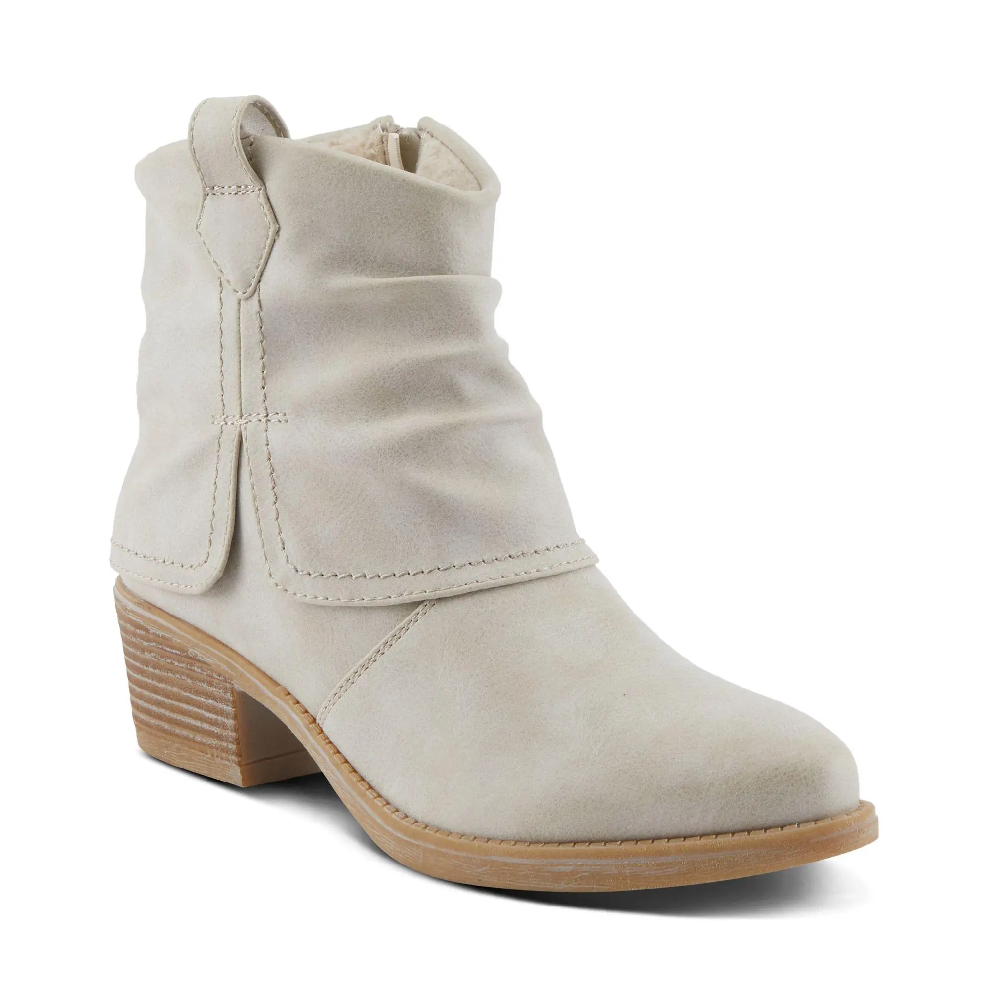 Patrizia by Spring Step Cowboy Stacked Heel Boots - Idolize