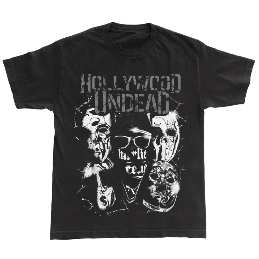 Hollywood Undead Tour 2026 Vintage Graphic T Shirt American Tragedy Swan Songs Fan Collection Gift HY5684