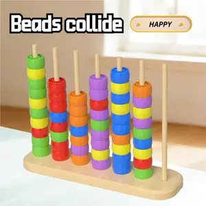 Montessori Color Matching Bead Toy, Enhances Fine Motor Skills, Early Education Toy, Ideal Gift for Halloween Christmas Thanksgiving Back-To-School Spring Easter Ramadan New Year Birthday Present