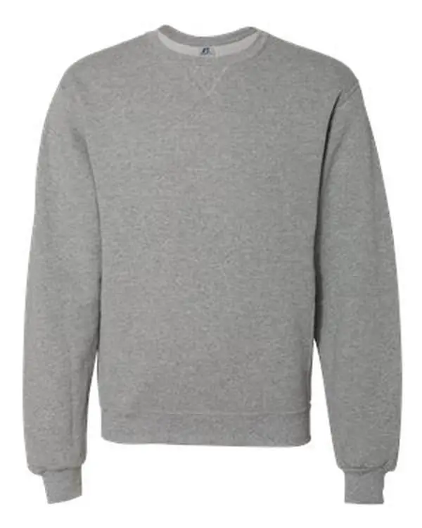 Russell Athletic B60311586 Dri Power Crewneck Sweatshirt, Oxford - Extra Large