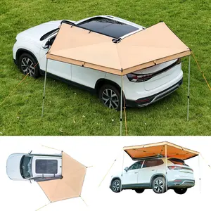VEVOR 270 Degree Awning, 52 sq.ft Driver Side Vehicle Awning, Waterproof UV50+ Car Side Awnings with Carry Bag, All-Weather Free-Standing Overland Awnings Car Shelter for SUV Van Truck Camping