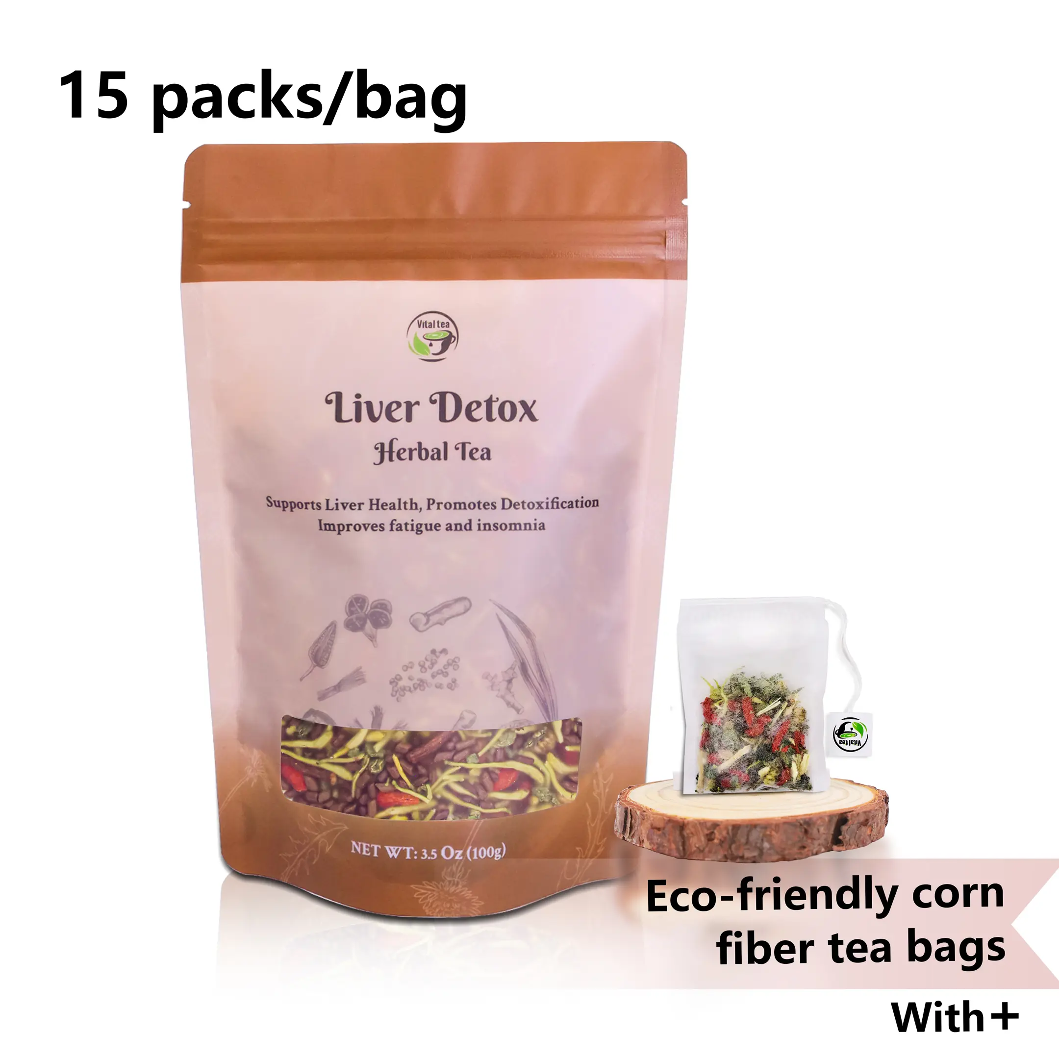 1 with corn fiber tea bags