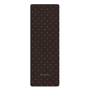 Polka Dot 'She Said S***' Rubber Yoga Mat | Dark Brown Dots