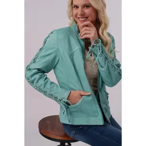 Scully Teal Rush Leather Jacket