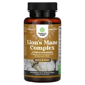 Nature's Craft Lion's Mane Complex, 30 Capsules