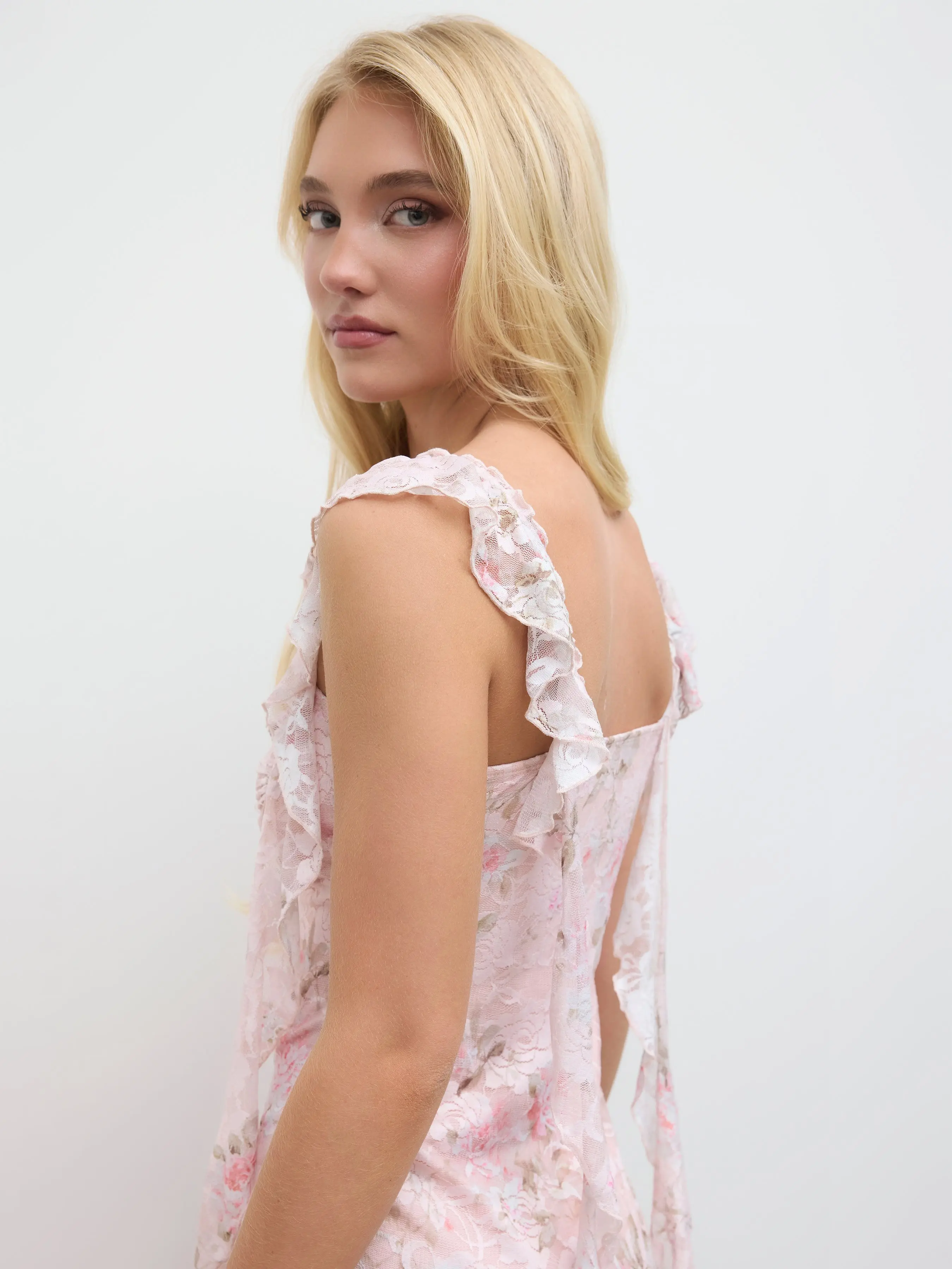 Cider Lace Floral Ruffle Hem Split Maxi Dress - TikTok Shop Cider Lace Floral Ruffle Hem Split Maxi Dress - TikTok Shop