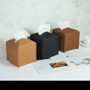 Leather Tissue Box Cover