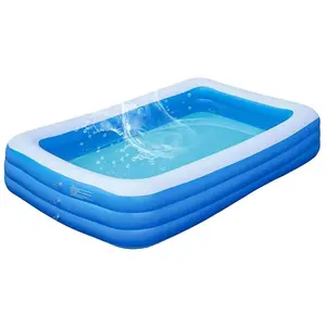 Inflatable Swimming Pool PVC, Foldable Outdoor Adult Water Pool, Baby Bath Tub, Home Use, 1 Piece