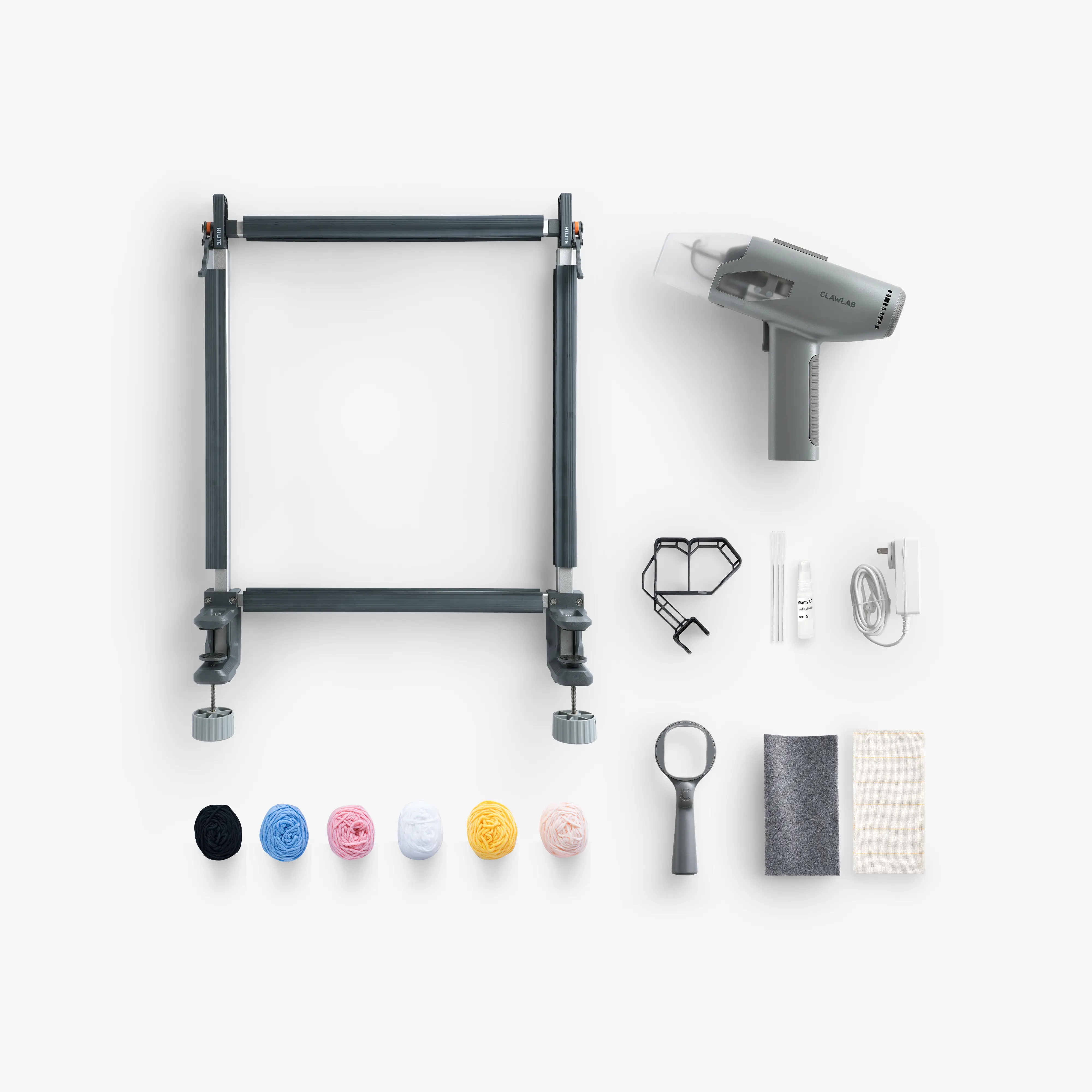 Clawlab H1 Lite Tufting Making Kit, DIY Needlework Crafting Tool Kit Set with Stainless Steel and Plastic Components