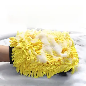 Coral Fleece Car Cleaning Gloves and Microfiber Towel, Absorbent Car Wash Cloth, Ideal for Professional Auto Care, Perfect Gift Choice