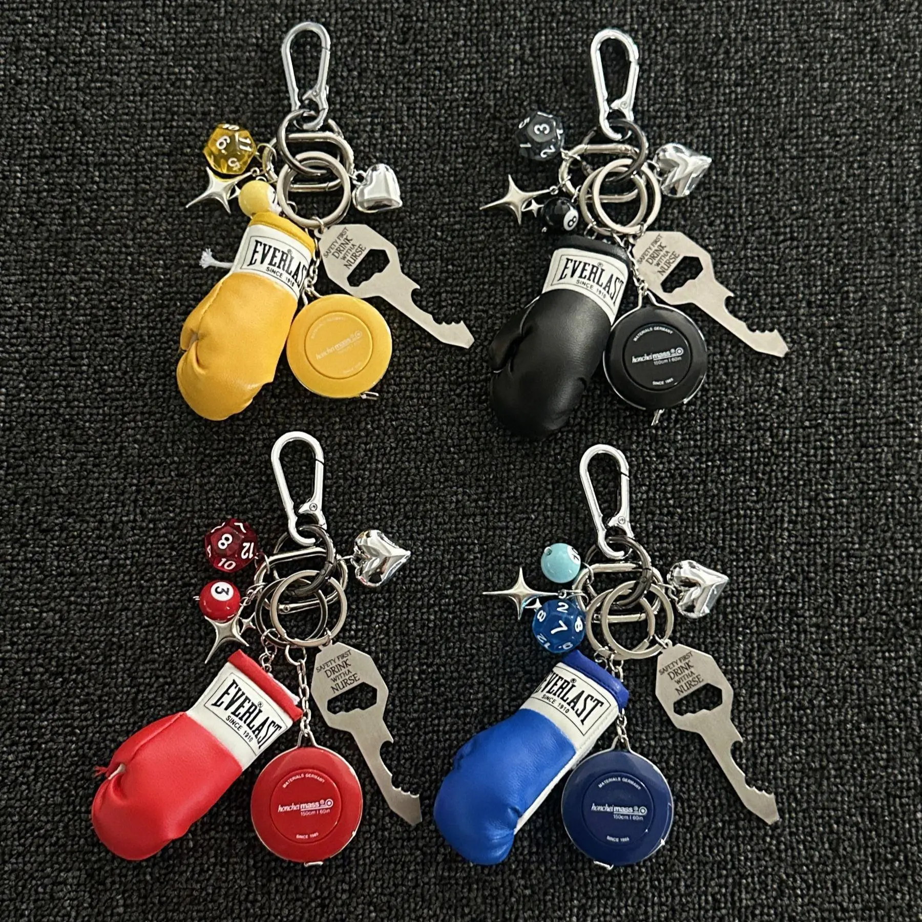 Multifunctional Safety Waist Bag Pendant Keychain, Portable Tape Measure Accessory, Punk Style Fashion Charm for Bags & Keys, Lightweight Keychain, Fashionable Alloy Keychain,Trendy Allrounder BagCharm Father's Day Gift Ideas summervibes backtoschool