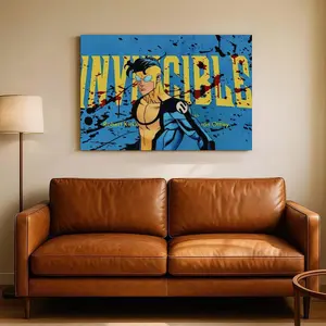 Invincible Old X New Suit Anime Canvas Print Poster - Cool Streetwear Style, Modern Teen Boys Room Wall Decor, Ideal Home Ornament Birthday Gift