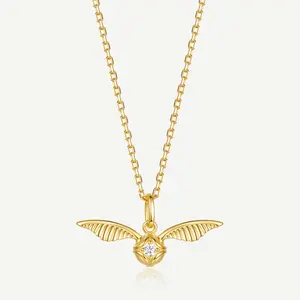 Harry Potter x FANCIME Golden Snitch Sterling Silver Necklace