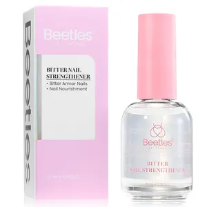 Beetles Bitter Nail Strengthener for Nail Biting - Air Dry Nails Biting Treatment Clear No Bite Polish for Weak, Thin and Damaged Nails Strengthener and Growth