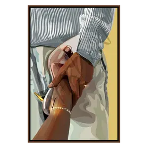 Certified Lover Girl - Smard Black Wall Art Print/ Canvas for Home /Office Decor