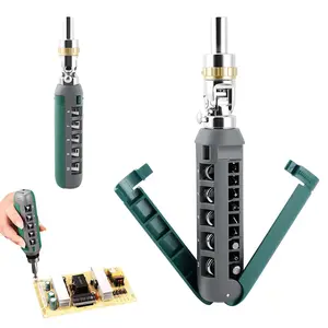 14-in-1 Ratcheting Screwdriver Set with Magnetic Tip, 180° Adjustable Angle Phillips/Flathead/Torx/Square/Hex Screwdriver Set Repair Tool, Easy Foldable for Home, Office, and DIY Projects