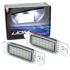 iJDMTOY 3W Full LED License Plate Light Kit For 2008-13 Toyota Highlander & 99-03 Lexus RX300, Powered by 18-SMD Xenon White LED