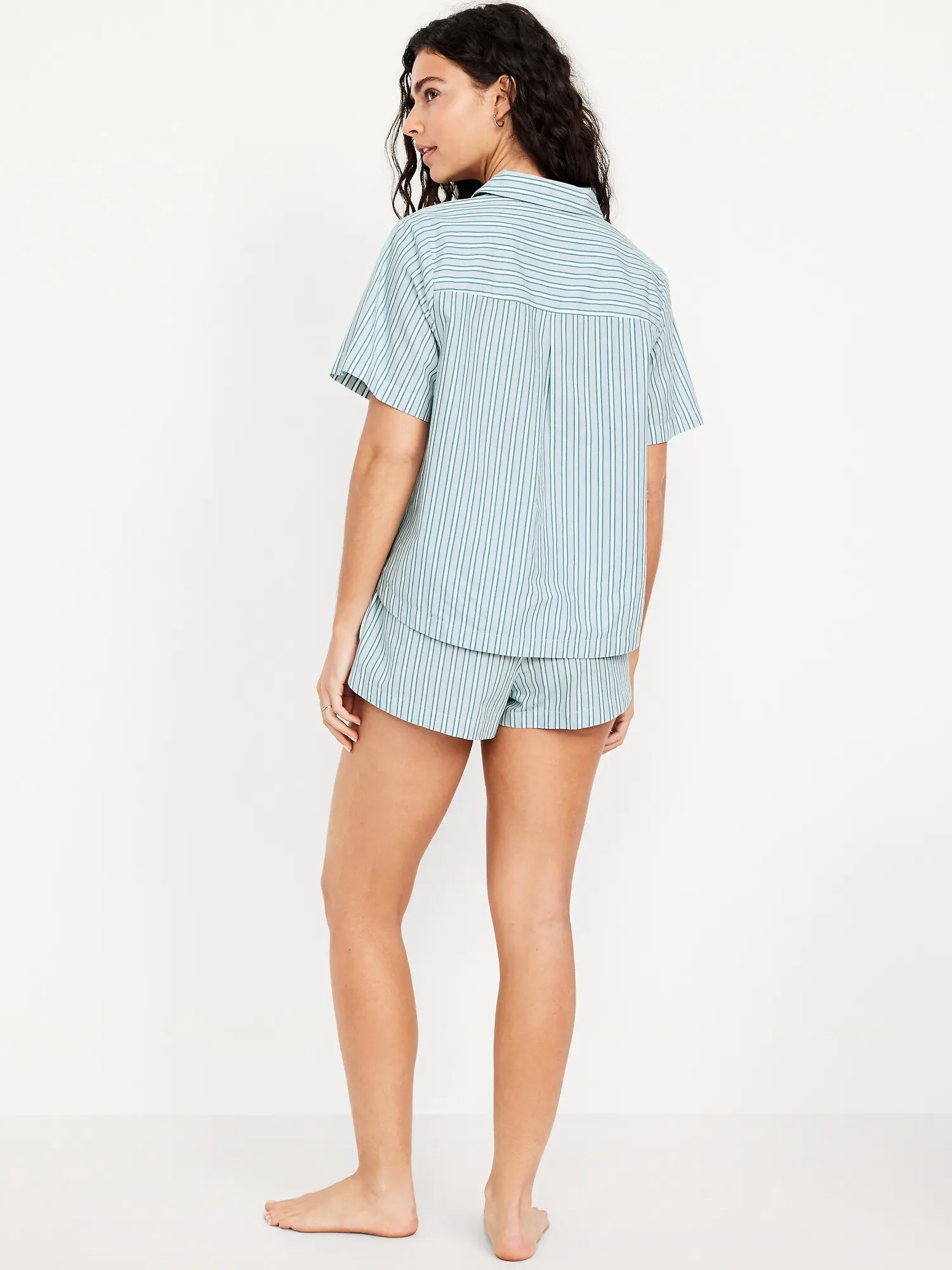 Old Navy Women's Poplin Pajama Short Set