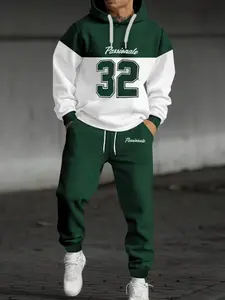 Men's Standard Casual Activewear Hoodie Set, Breathable Comfortable Fit Design, Versatile for Different Styles, Perfect Gift Choice