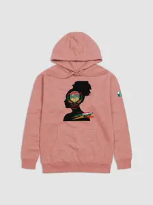 Cotton Heritage Women's Premium Cotton Heavyweight Long Sleeve Pullover Hoodie Sweatshirt - Soft, Casual Wrap Top with Statement Style for Black History Celebrations, Everyday Wear