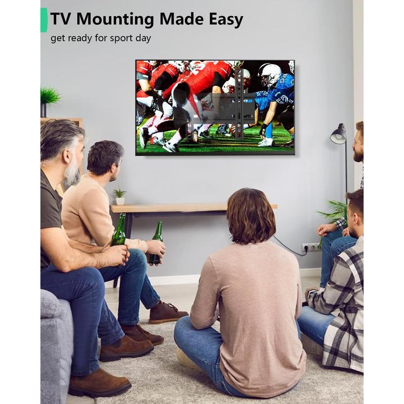 Fixed TV Wall Mount for 14-43 Inches Flat Screen TVs, Low Profile TV Mount Bracket Hold Up 55lbs, Wall Mount Bracket Flush Mount Space Saving, Max VESA 200x200mm