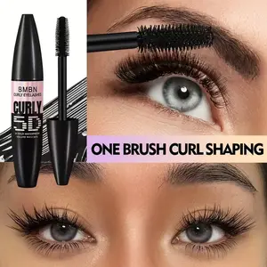 Waterproof 5D Volumizing and Lengthening Mascara - Black lash growth serum that makes lashes appear clearer, longer, curlier, clump-free, and resistant to water and sweat. Suitable for all lash types, easy to use, a must-have for everyday or party makeup.