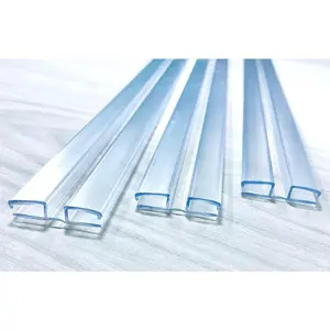 Clear PVC Piano Style Hinge for 3/16" (4.5mm) Material, 18 Inch, 3 Pack, No Screw or Glue Plastic Hinges for Aquarium Lid, Plexiglass Panels, Golf Cart Windshield, Acrylic Panels