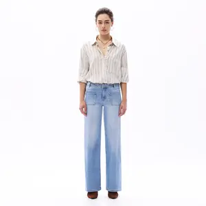 Magic ONESO Mid Low Rise Jeans Light Blue Soft Denim Women Comfort Fit Everyday Wear TikTok Fashion