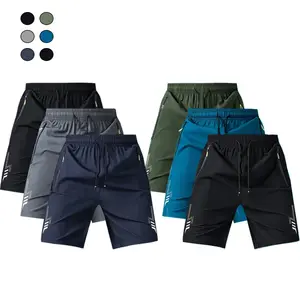 Men’s lightweight casual  featuring an elastic waistband with a drawstring and side pockets, comfortable and not constricting. Suitable for fitness, running, basketball, the beach, and various outdoor activities. One pack contains 6 pieces—ideal shorts
