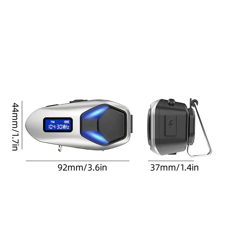 DVKIX Multifunctional Smart Helmet Bluetooth Headphones - Li-ion Cells Rechargeable, for Motorcycle Riders, Ideal Father's Day Gift, Electronic Audio Accessory