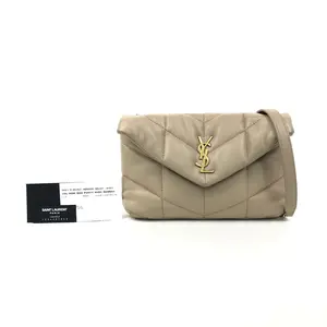 Pre-owned Yves Saint Laurent Lambskin Shoulder Bags YSL 8.27'' R2719 Shoulder Bag C1365350723 0410 T1 Rina