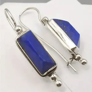 Lapis Lazuli Drop Earrings - Hypoallergenic, Nickel-Free, Statement Jewelry for Anniversary, Birthday, Party