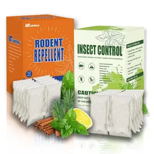 Natural Peppermint Oil Sachets for Mice & Insects | 12 Packs, Safe for Pets & Children, Eco-Friendly, Effective for Ants, Spiders, Roaches