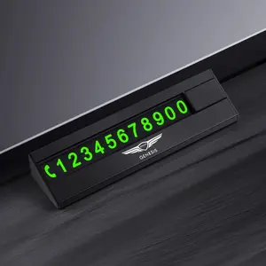 Car Temporary Parking Number Plate Phone Move Car Card Interior Accessories For Genesis G70 G80 G90 GV80 GV70 GV60 GV90 Neolun