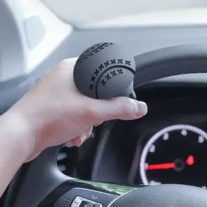 Car Steering Wheel Booster Steering Wheel Spinner Knob 360 Degree Rotation Steering Wheel Knob Ball Labor-saving One Hand Steering Booster Car Accessories soft silicone wheel booster ball anti-slip boat