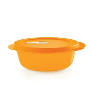 Tupperware CrystalWave PLUS Microwave Leftover Container Round Safe for Cold & Warm Meals No Spills Nesting Design for Space Saving Stackable Kitchen Utensils Leak Proof Lids Durable Solid Plastic Set