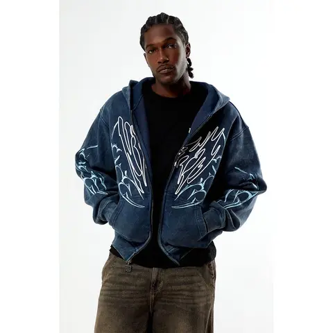 Nightlab Men's Night Moon Full Zip Hoodie