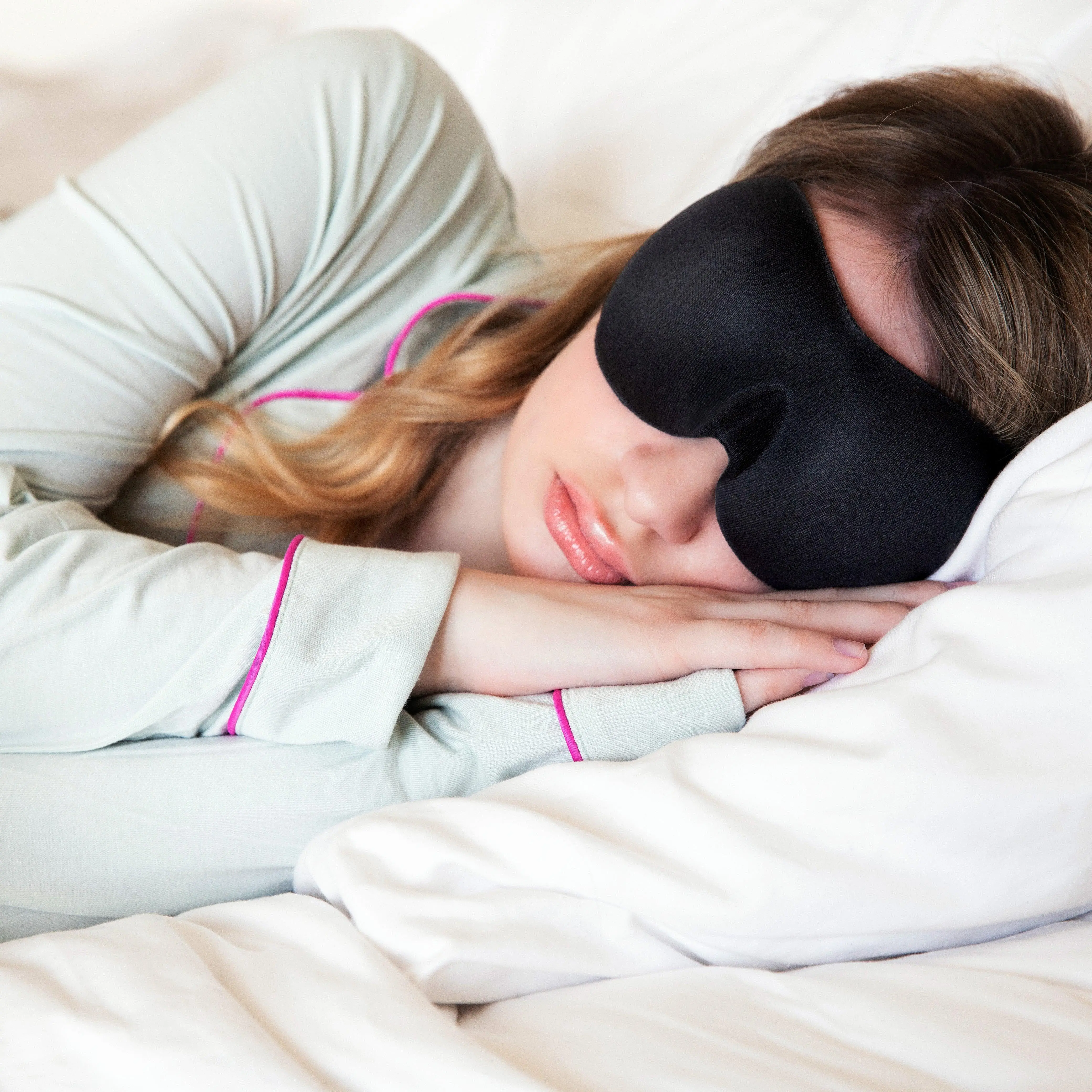Nidra Deep Rest Eye Sleep Mask Total Light Block for Deep Sleep Lightweight Foam Soft 3D Design Blocks 100% Light Ideal for Travel Naps and Daily Rest