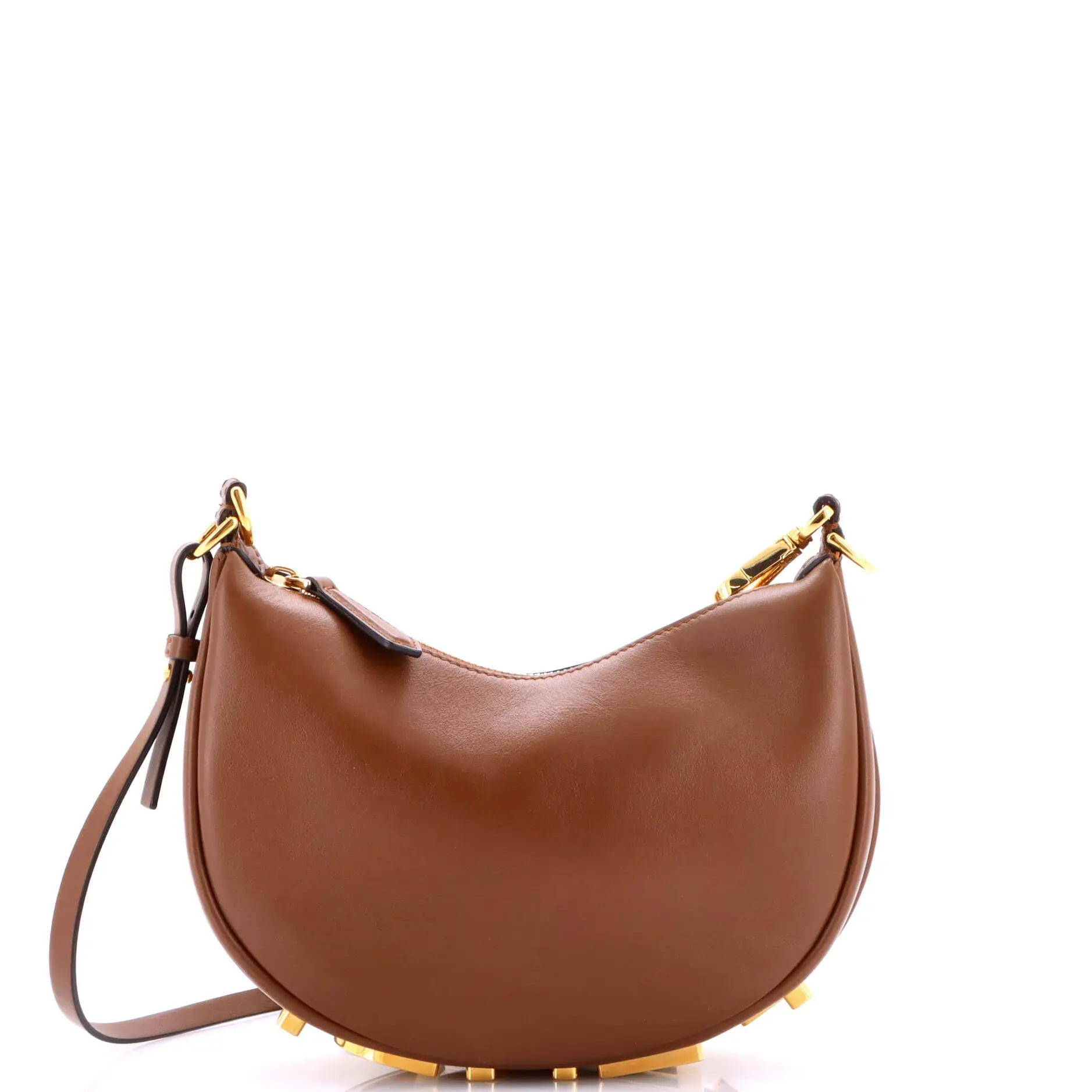 Pre-owned FENDI Leather Shoulder Bags Fendigraphy Bag Mini by Rebag