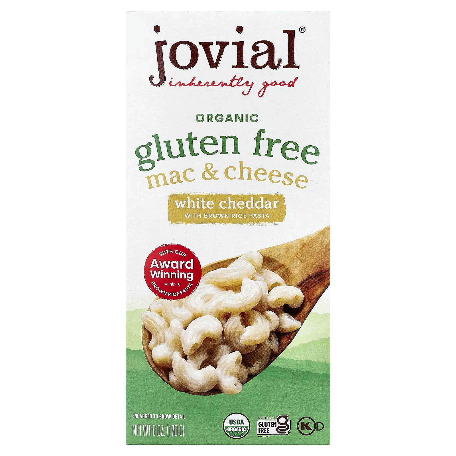 Jovial Organic Gluten Free, Mac & Cheese, White Cheddar , 6 oz (170 g)