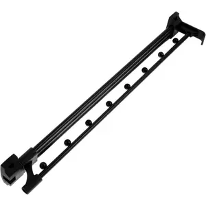 Adjustable Pull-Out Closet Organizer Rod, Extendable Pants Rack, Sliding Steel Top Hanging Clothes Hanger, Space-Saving Wardrobe Storage