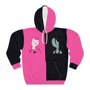 Princess bubblegum in Marceline  Pullover Hoodie (AOP)