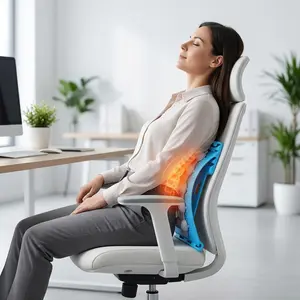 Ergonomic Office Lumbar Support Back Stretcher for Sedentary Workers - 4-Level Spinal Alignment, 10-Magnet Point Acupressure Board for Desk Job Sciatica & Chronic Back Stiffness Relief